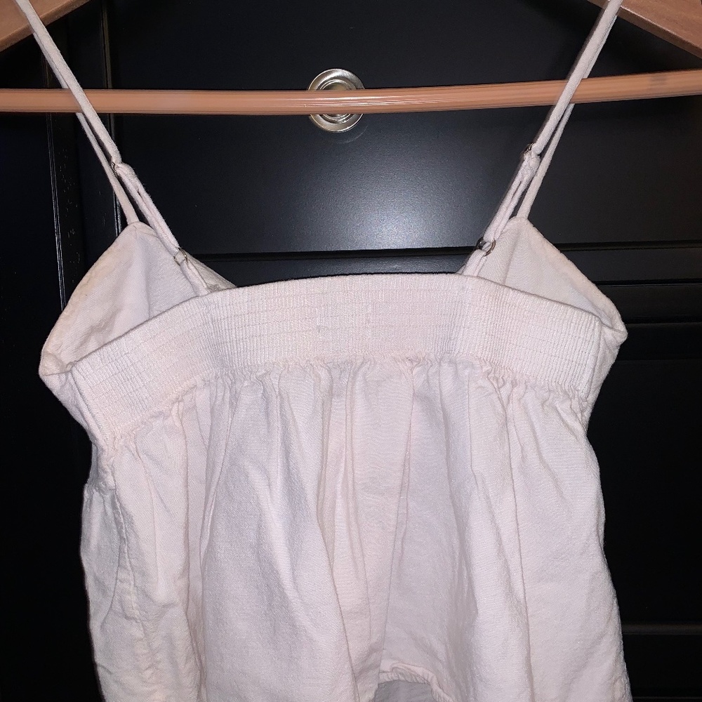 Brandy Melville Pink Front Tie Crop Top - Picture 3 of 3
